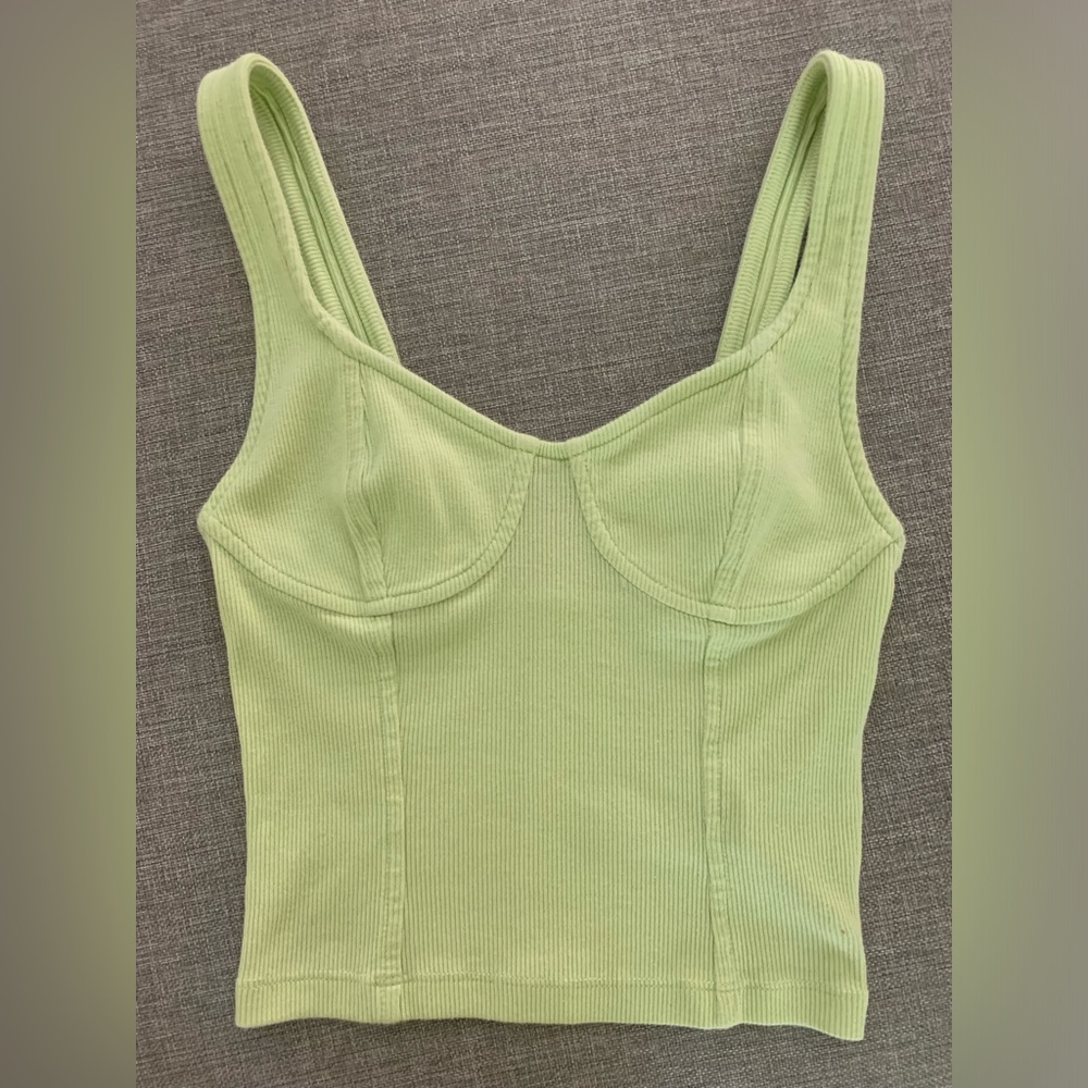 Aerie Lime Green Tank Top - Picture 3 of 11